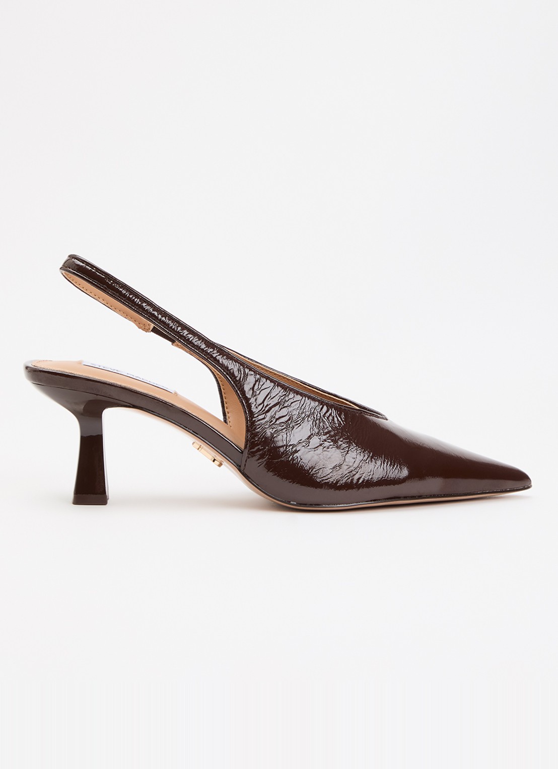 Steve Madden Alari slingback van leer - voorkant bruin