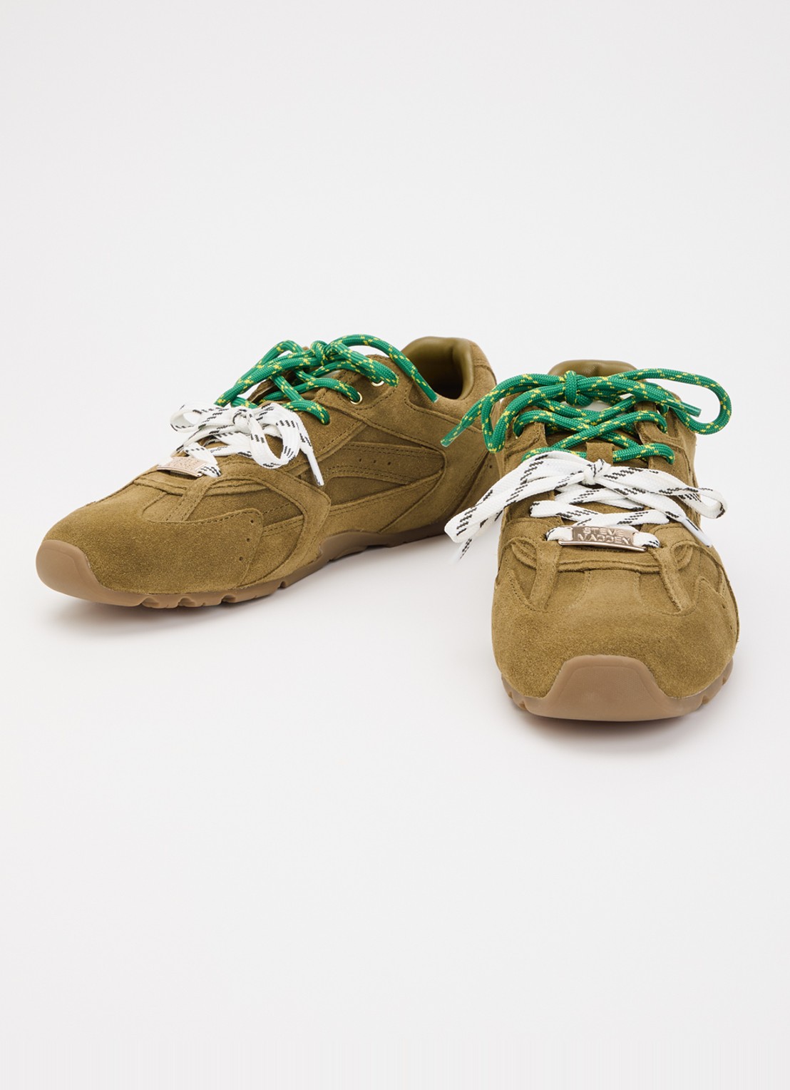 Steve Madden Asiel sneaker van suède - detail 2 khaki
