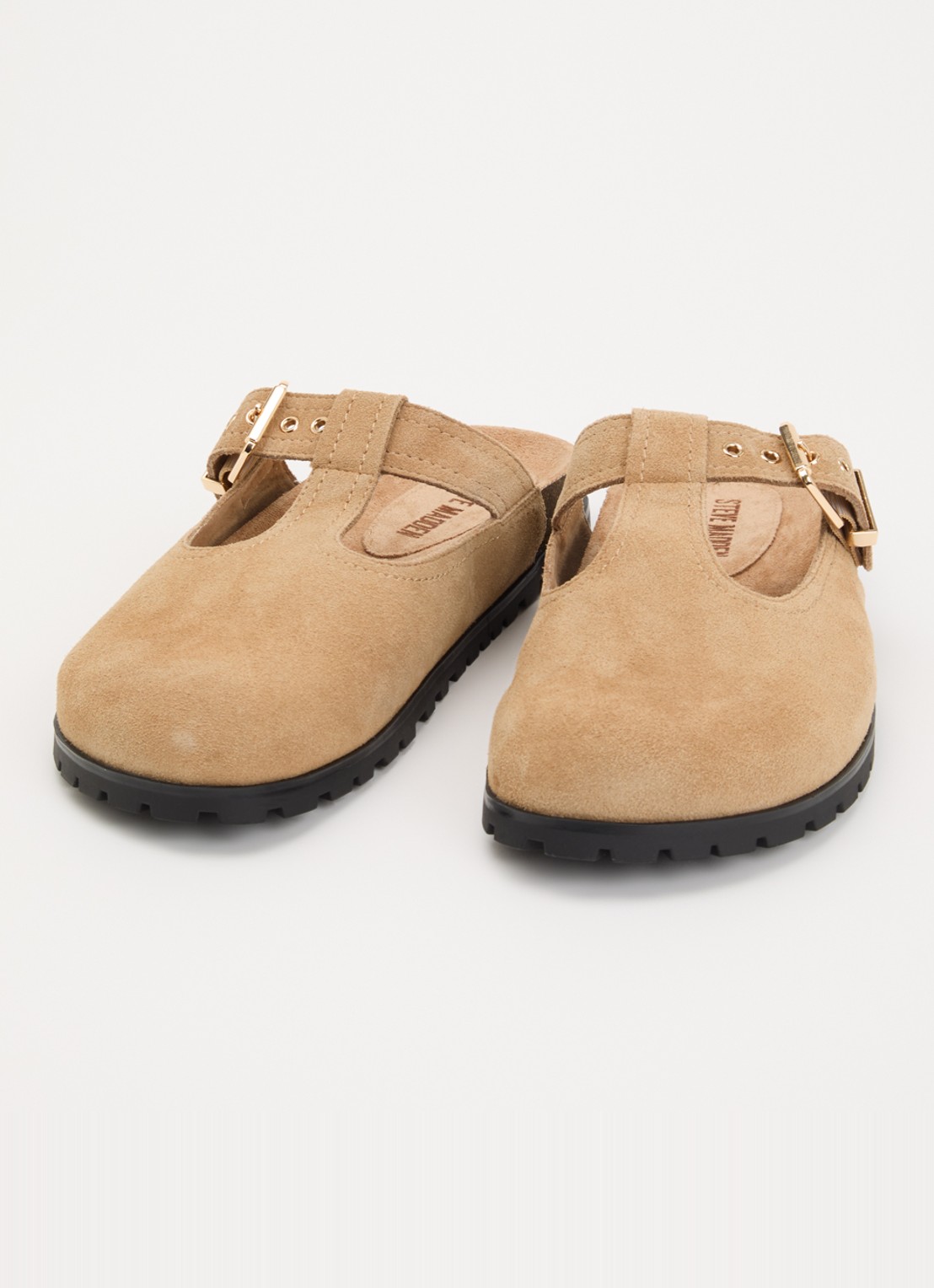 Steve Madden Atticus muiltje van suède - detail 2 beige