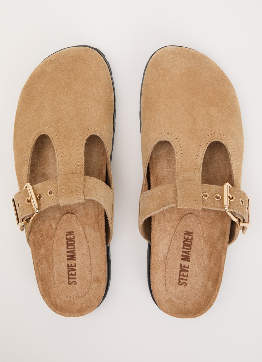 Steve Madden Atticus muiltje van suède - detail 3 beige