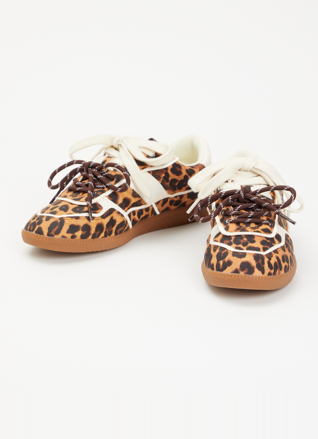 Steve Madden Augustine sneaker met panterprint - detail 2 camel