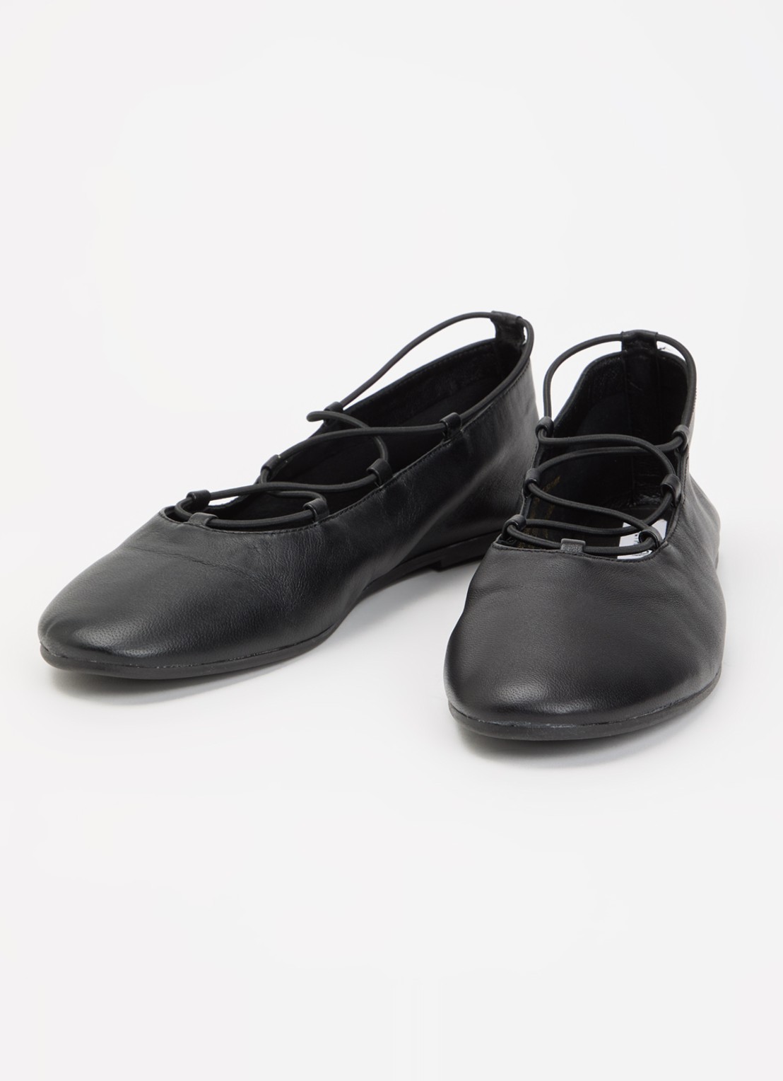 Steve Madden Bombshell ballerina van leer - detail 2 zwart
