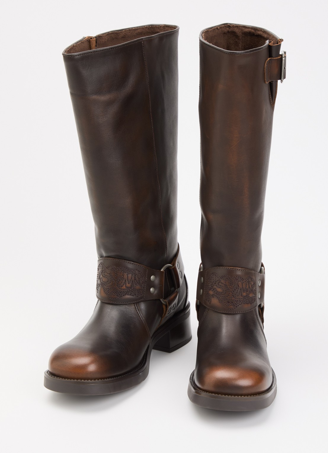 Steve Madden Bonetta Harnas laars van leer - detail 3 bruin
