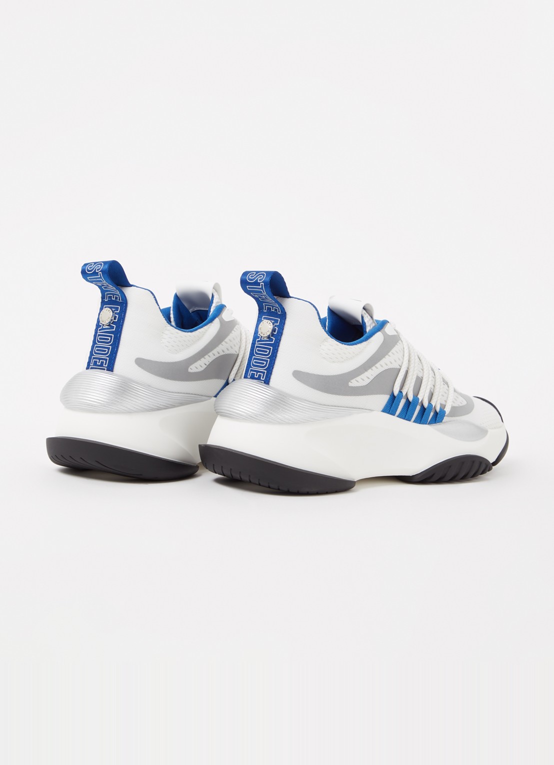 Steve Madden Boost Up sneaker met mesh details - achterkant wit