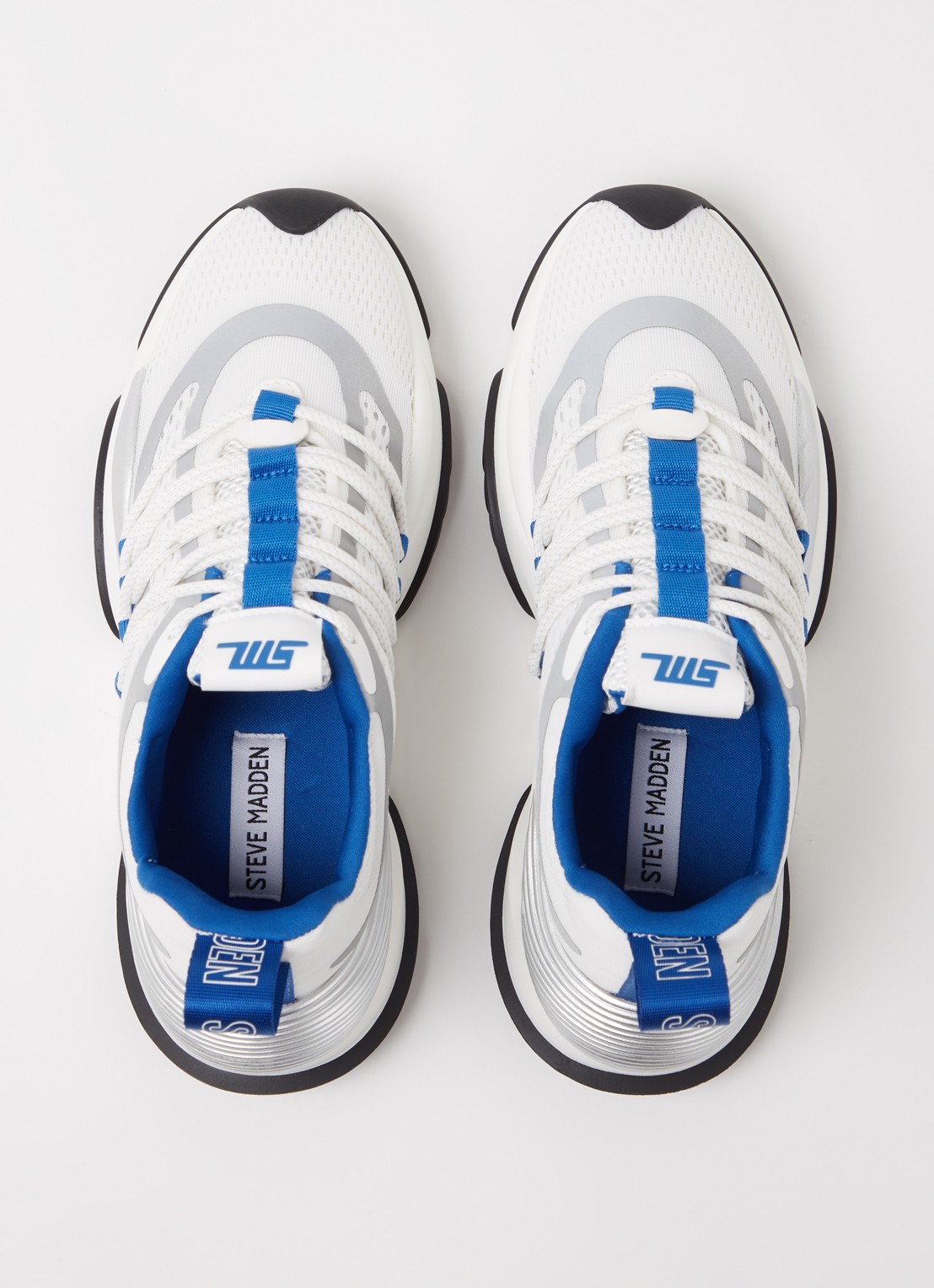 Steve Madden Boost Up sneaker met mesh details - detail 3 wit