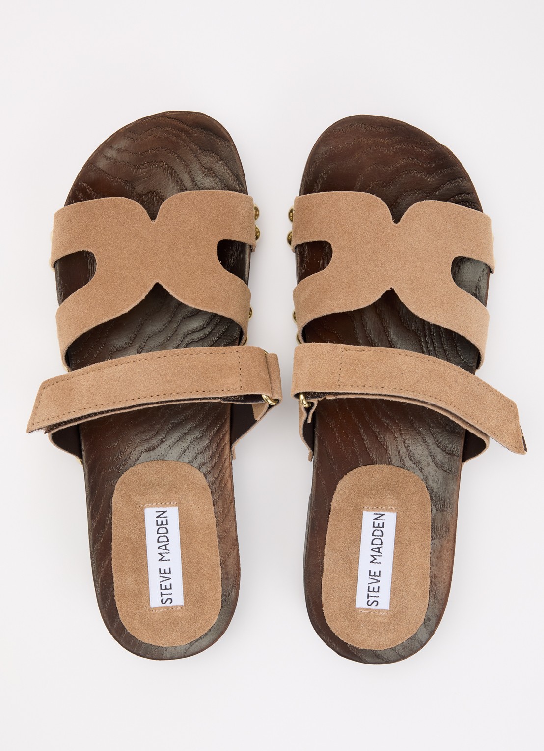 Steve Madden Canal sandaal van suède - detail 4 zand