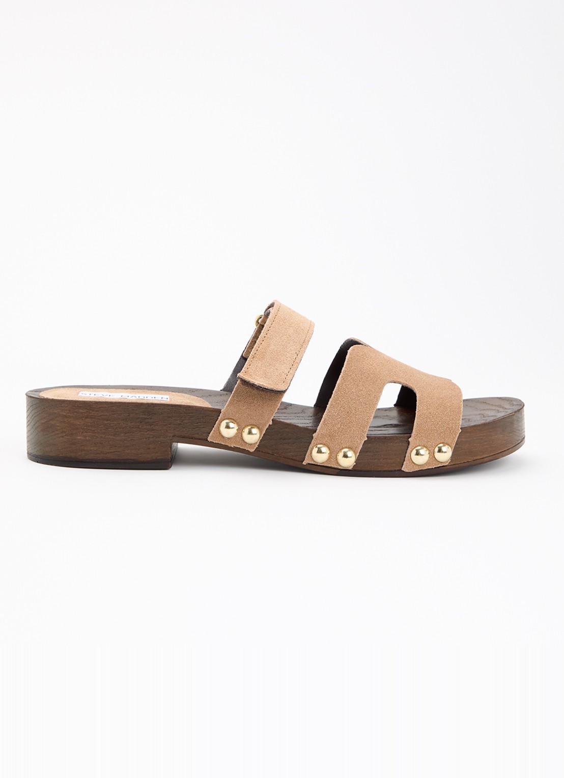 Steve Madden Canal sandaal van suède - voorkant zand
