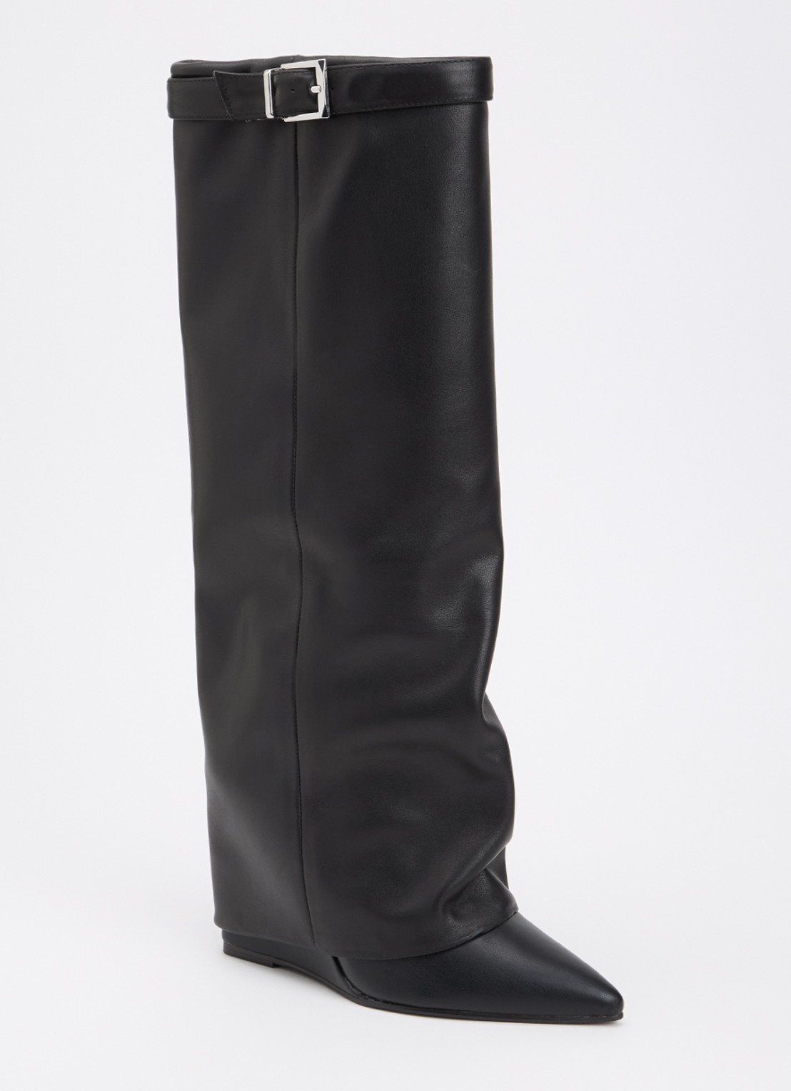 Steve Madden Corenne laars van leer - voorkant 3 zwart