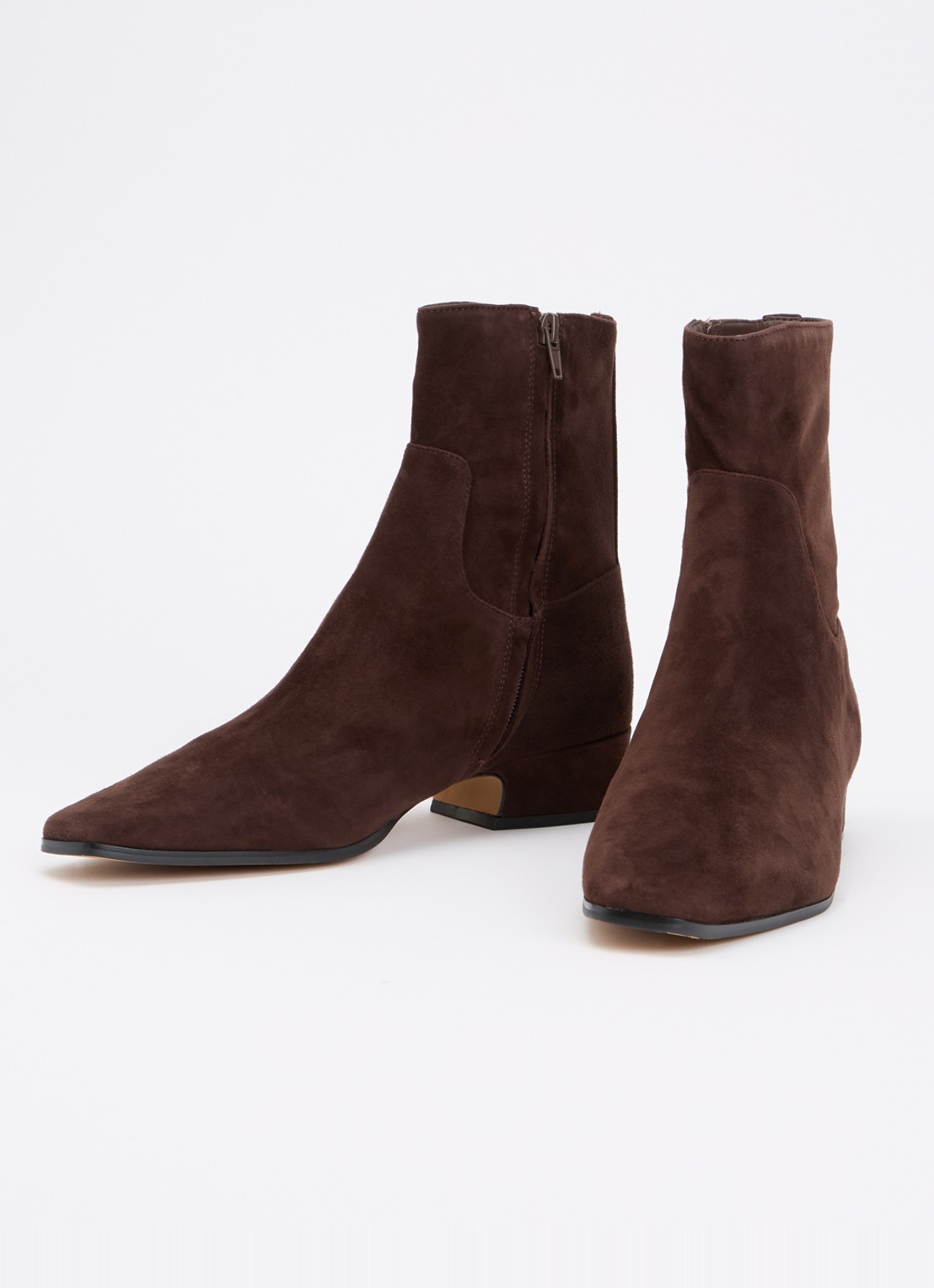 Steve Madden Dusty enkellaarsje van suède - detail 2 donkerbruin