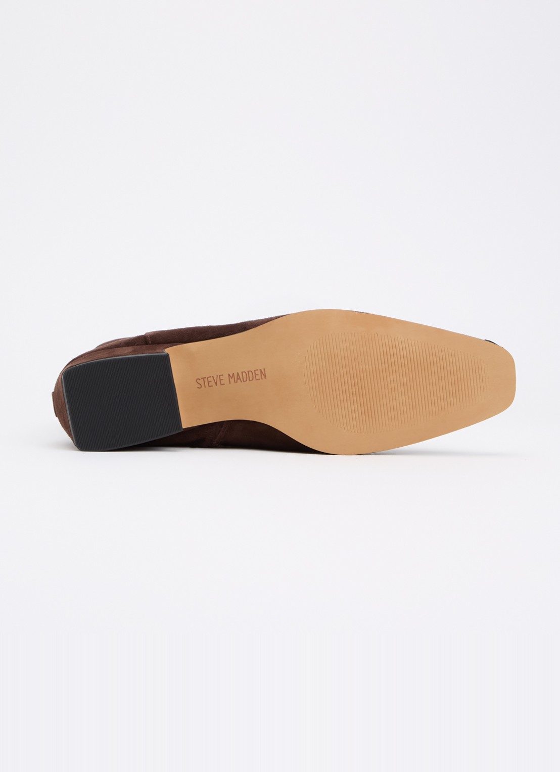 Steve Madden Dusty enkellaarsje van suède - detail 3 donkerbruin