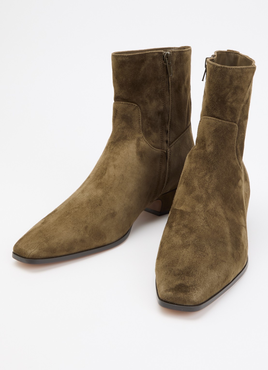Steve Madden Dusty enkellaarsje van suède - detail olijfgroen
