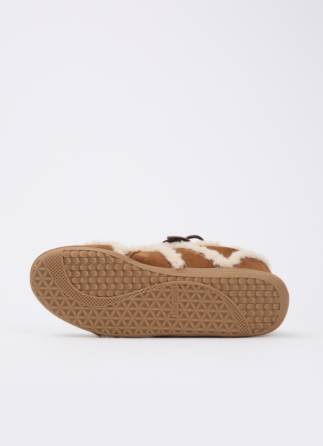 Steve Madden Freezone sneaker met details van imitatiebont - detail 3 bruin