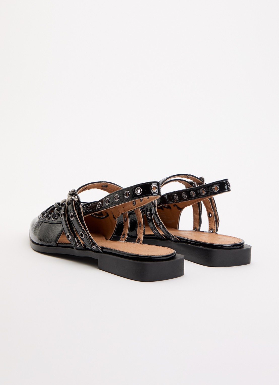 Steve Madden Galanti slingback met lakfinish - achterkant 5 zwart