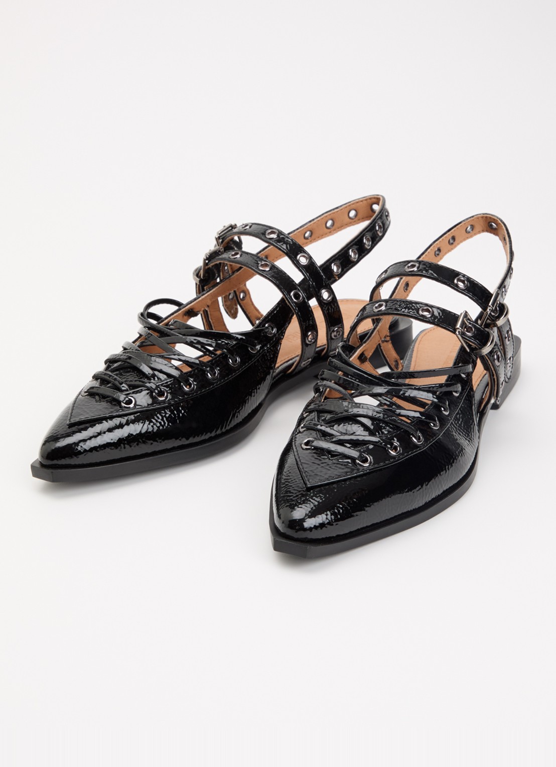 Steve Madden Galanti slingback met lakfinish - detail 2 zwart