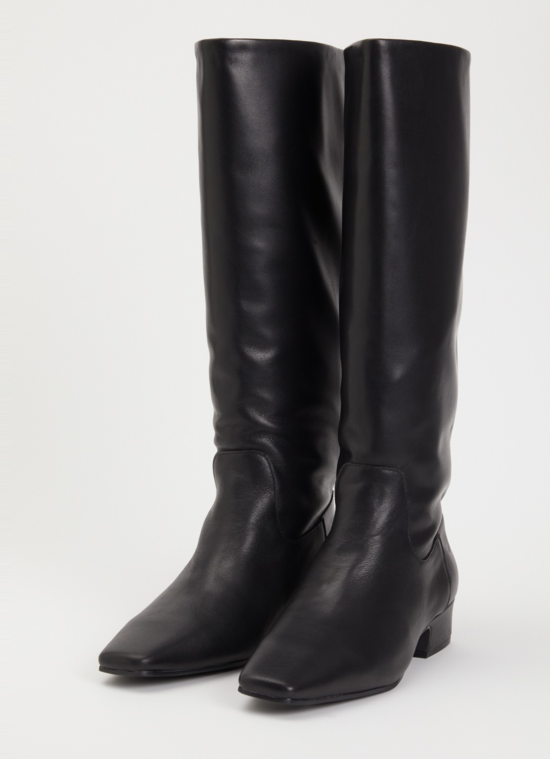 Steve Madden Gwyneth laars van leer - detail zwart