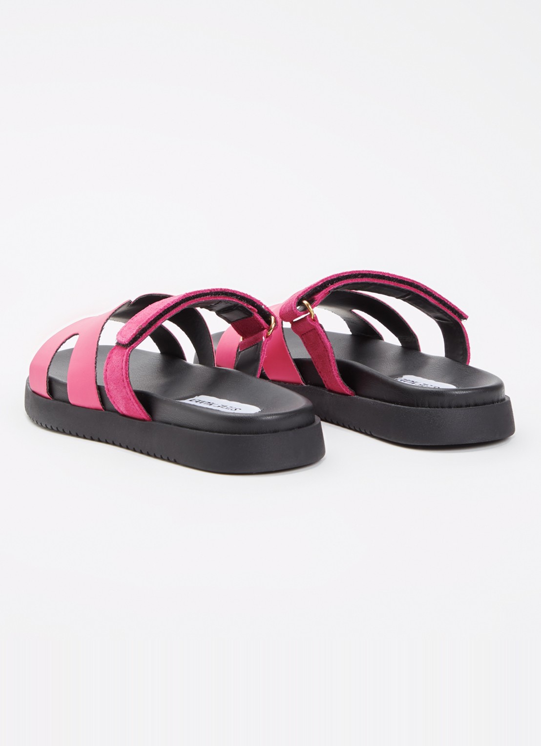 Steve Madden Jmissile sandaal met suède details - achterkant roze