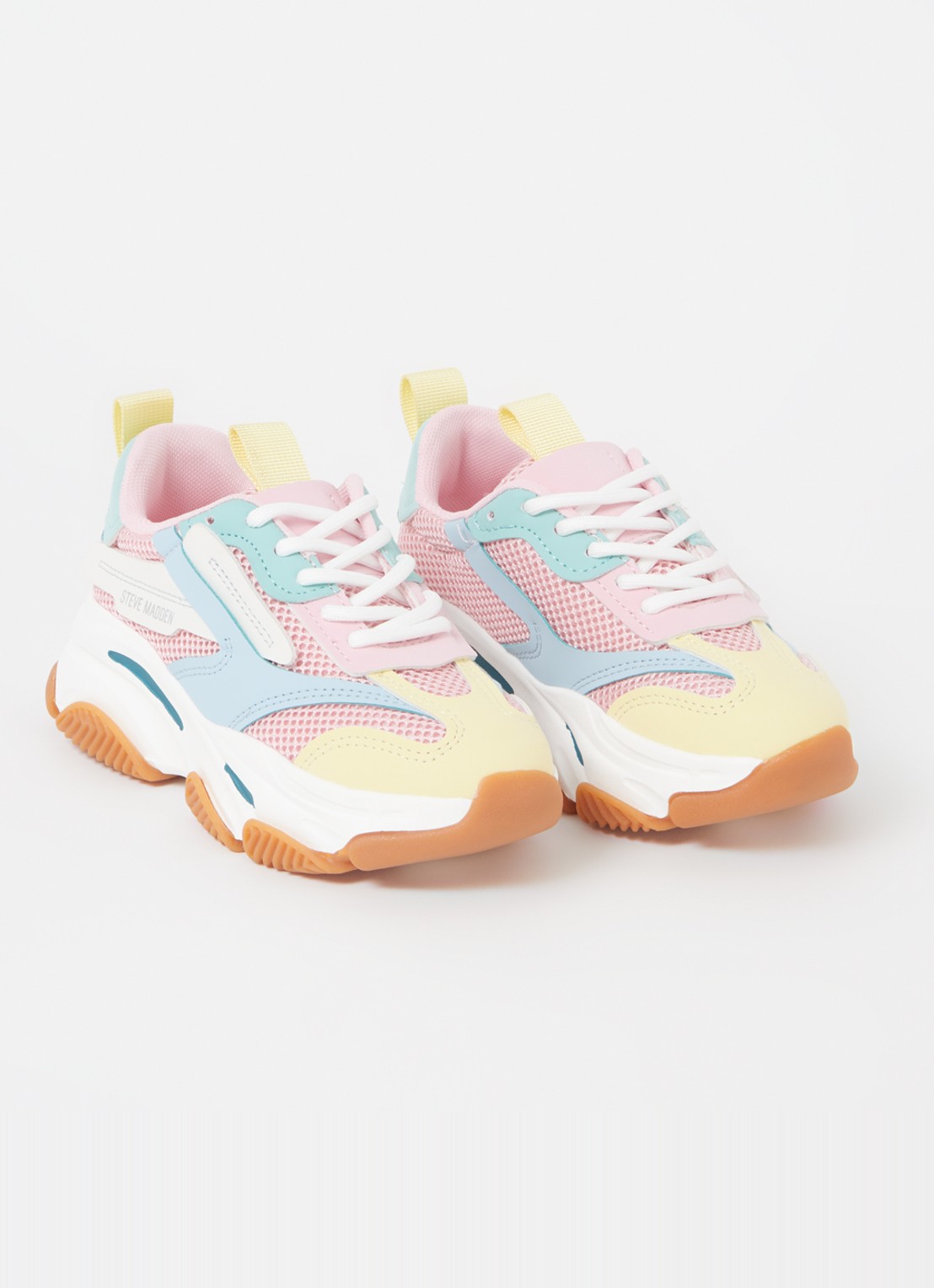 Steve Madden JPossession sneaker met mesh details - voorkant 4 roze