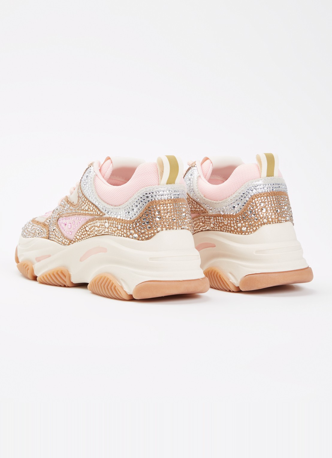 Steve Madden Jprivy sneaker met strass - achterkant 2 roze