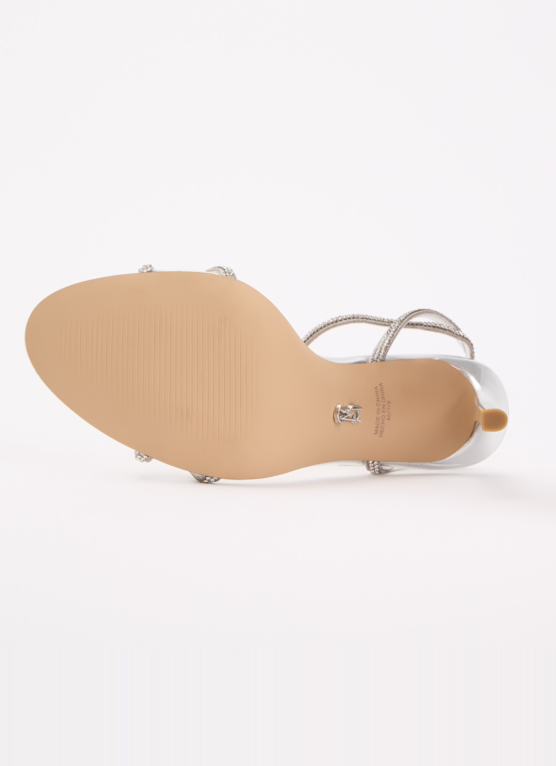 Steve Madden Jypsey-cnr sandalette met strass - detail 6 zilver