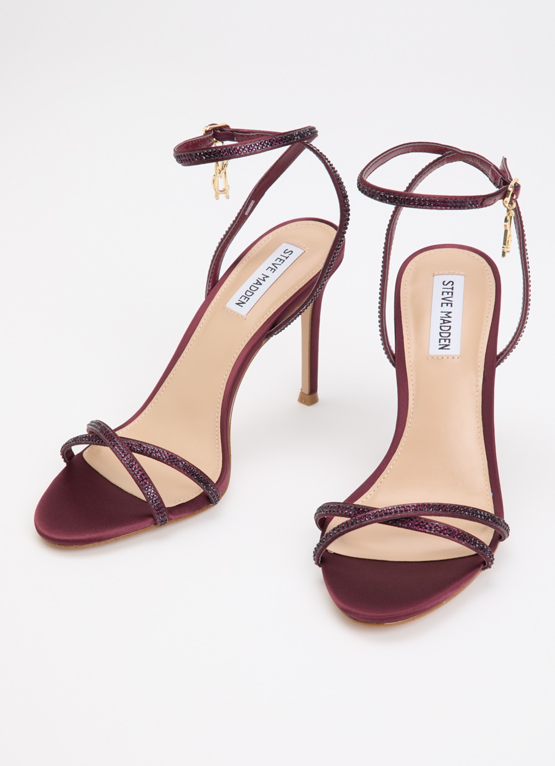 Steve Madden Jypsey sandalette met strass - detail 3 bordeauxrood