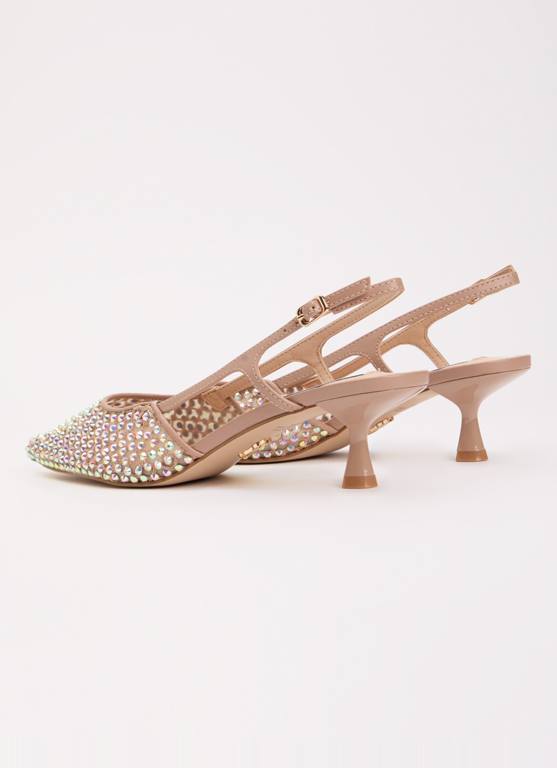 Steve Madden Legaci slingback met strass - achterkant 6 oudroze