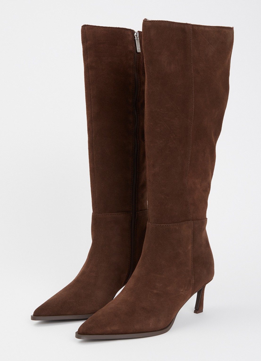 Steve Madden Lucid laars van suède - detail donkerbruin