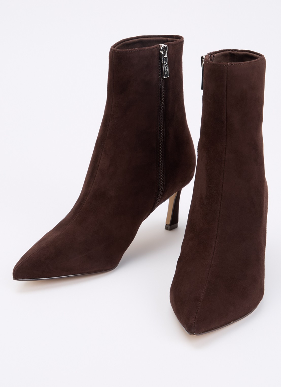 Steve Madden Lulah enkellaarsje van suède - detail 3 donkerbruin