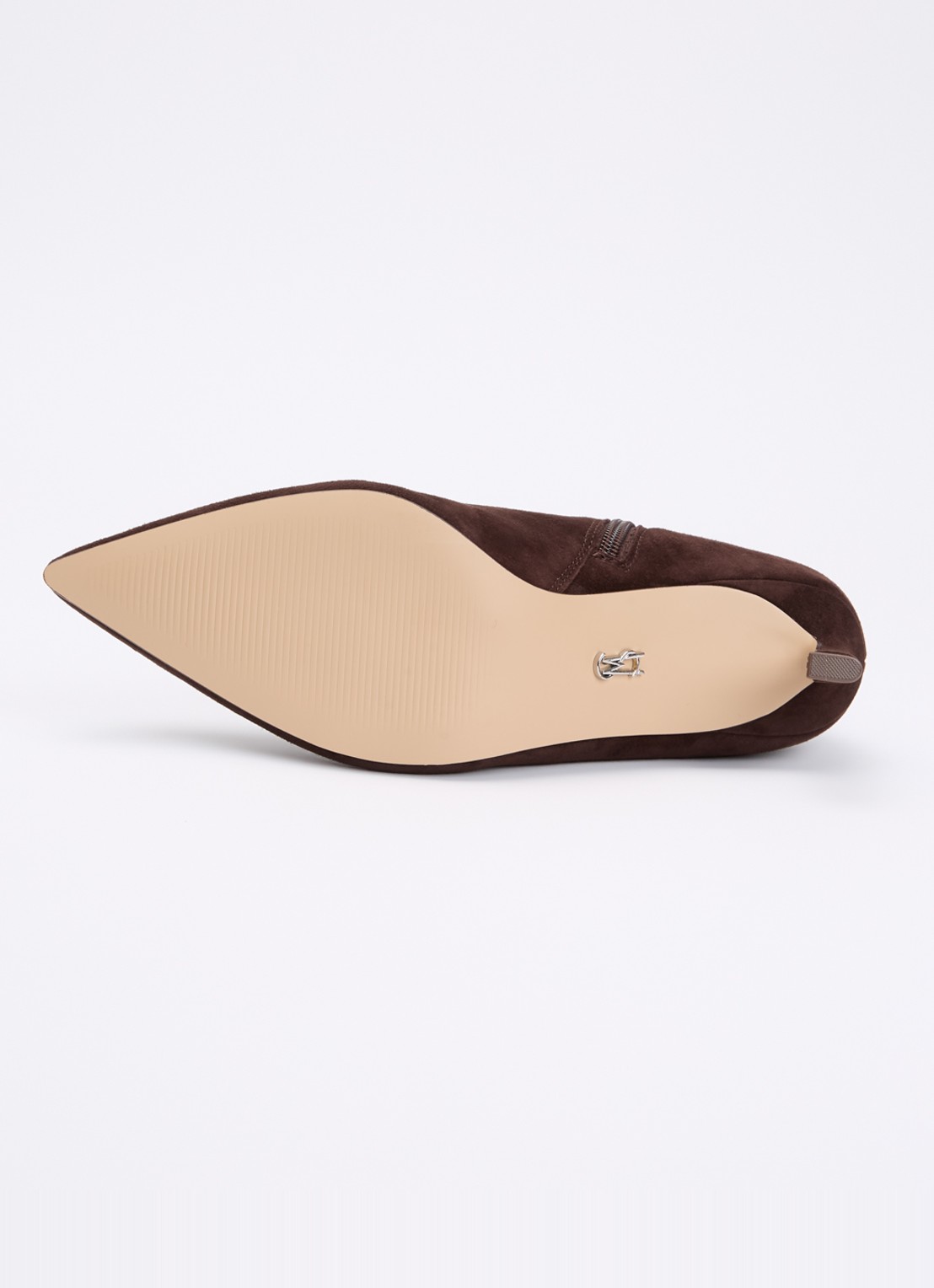 Steve Madden Lulah enkellaarsje van suède - detail 4 donkerbruin