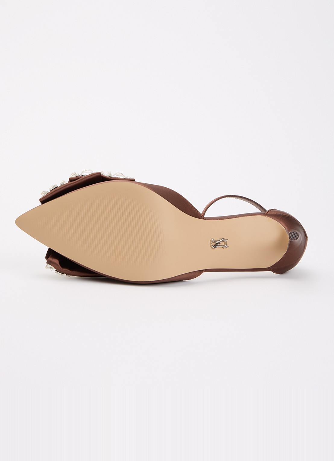 Steve Madden Lumma sandalette met strass en strik detail - detail 3 bruin