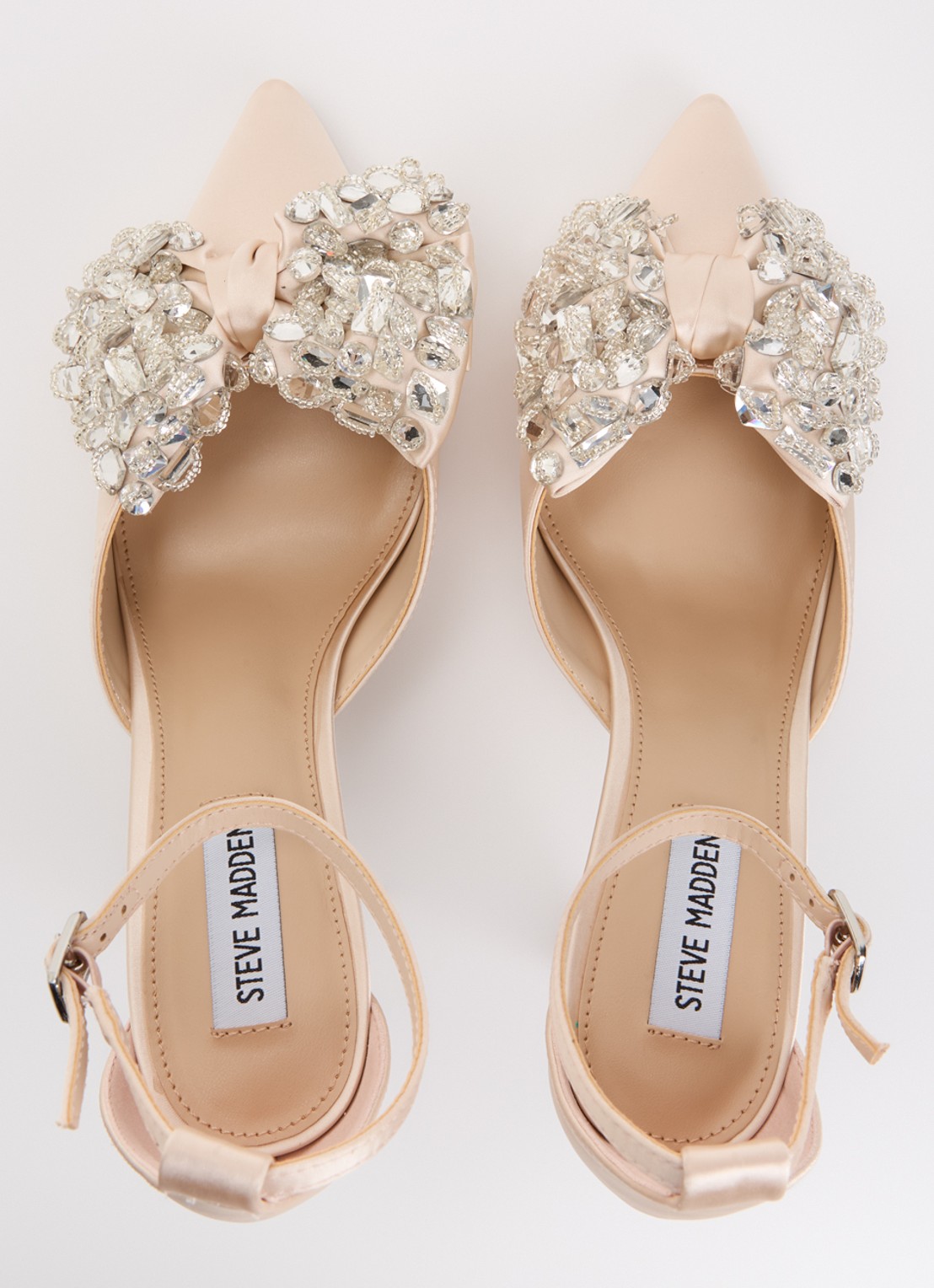 Steve Madden Lumma sandalette met strass en strik detail - detail 5 lichtroze