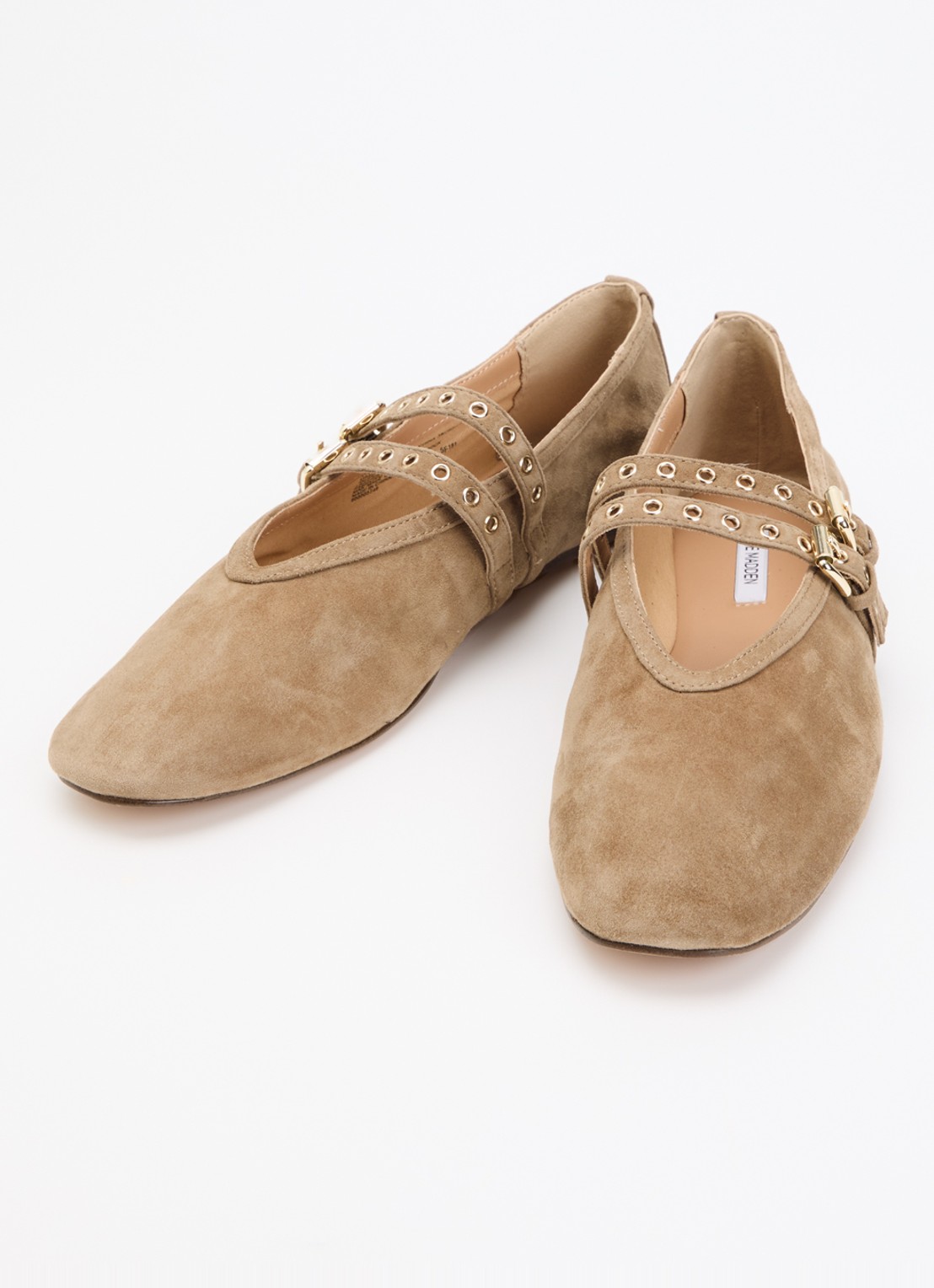 Steve Madden Lydia ballerina van suède - detail 2 beige