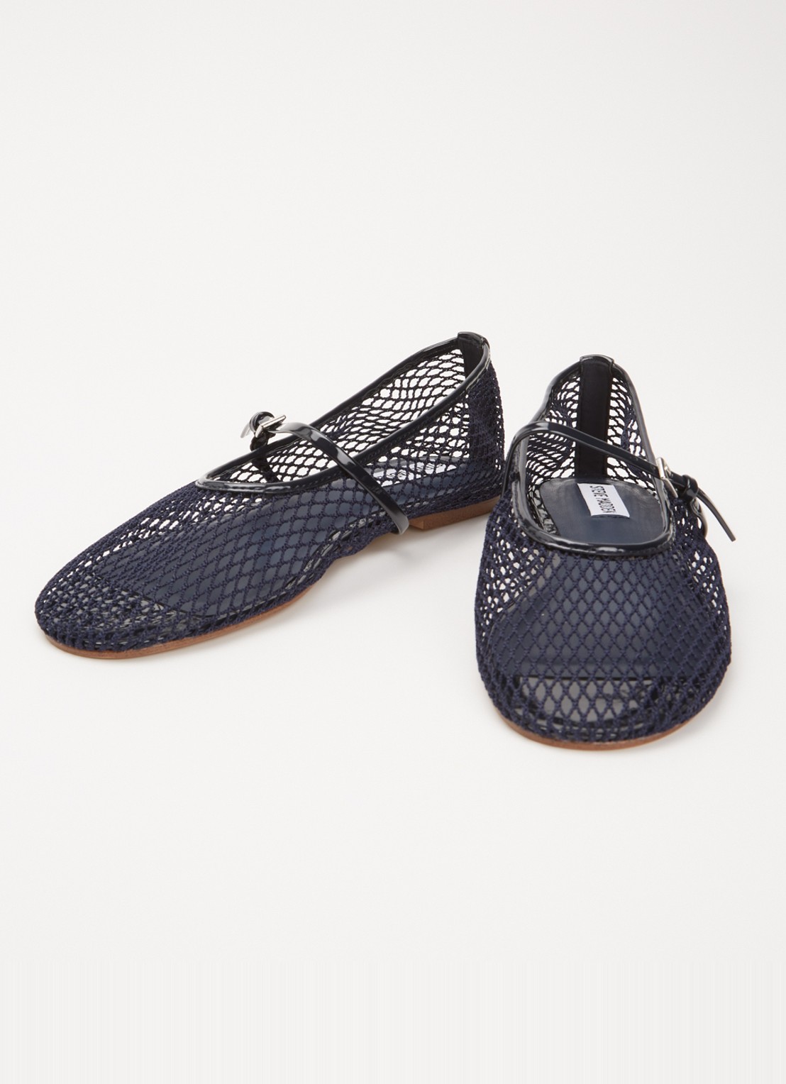 Steve Madden Mags ballerina van mesh - detail 4 donkerblauw