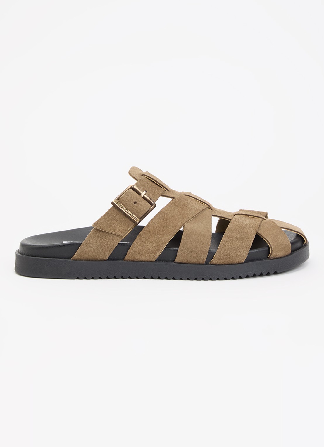 Steve Madden Mamba muiltje van suède - voorkant 5 bruin