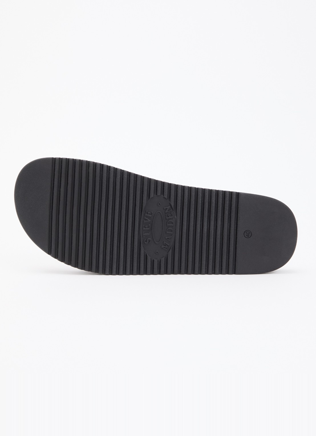 Steve Madden Mayke slipper van leer - detail 5 zwart