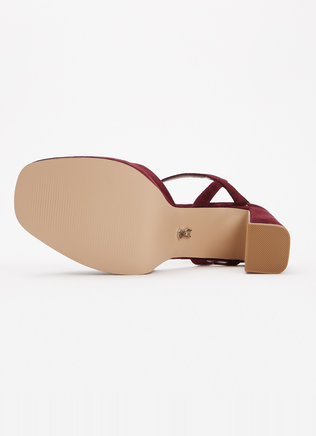 Steve Madden Miliana sandalette van suède - detail 6 bordeauxrood