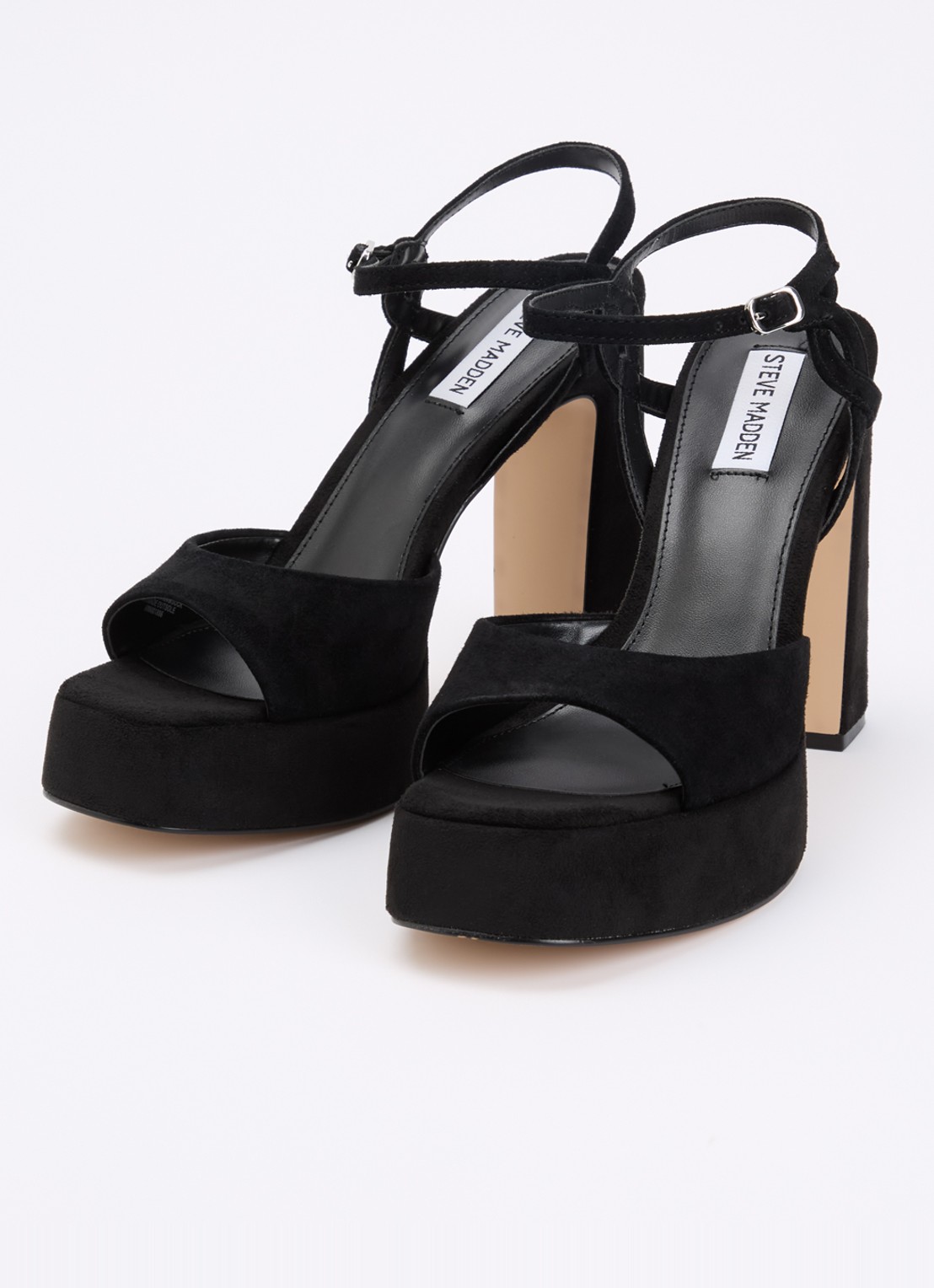 Steve Madden Miliana sandalette van suède  - detail 2 zwart
