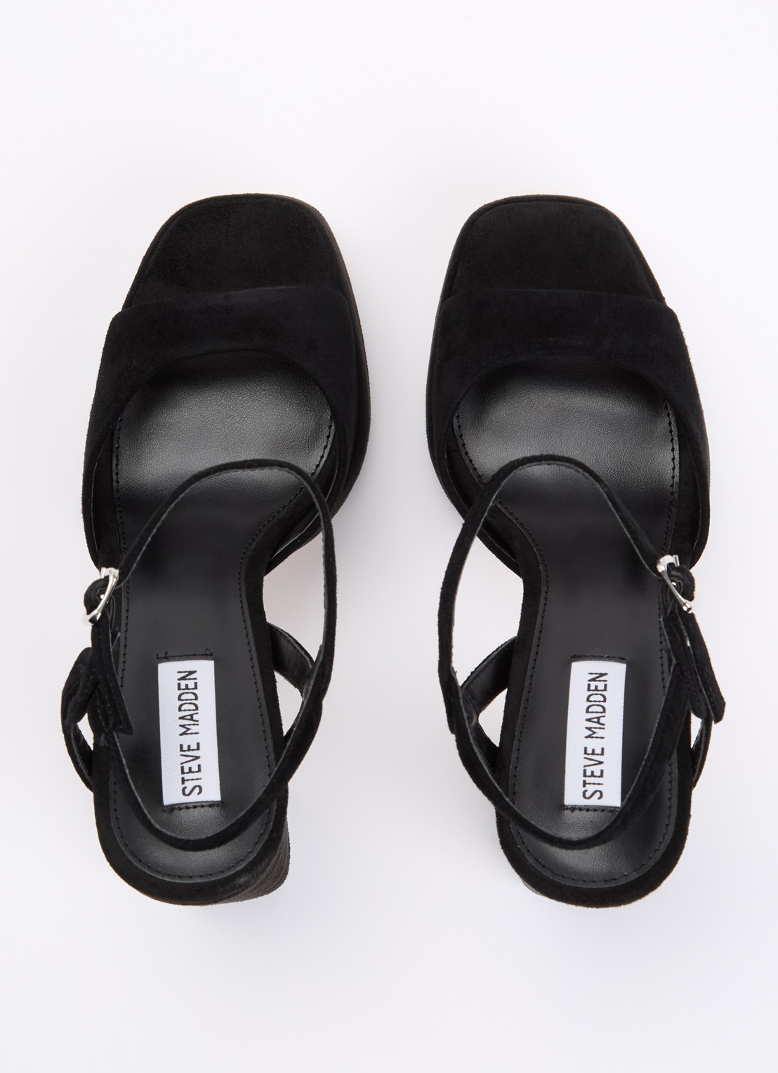 Steve Madden Miliana sandalette van suède  - detail 3 zwart