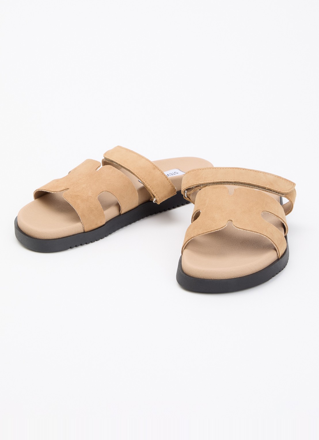Steve Madden Missile-E slipper van suède - detail 3 beige