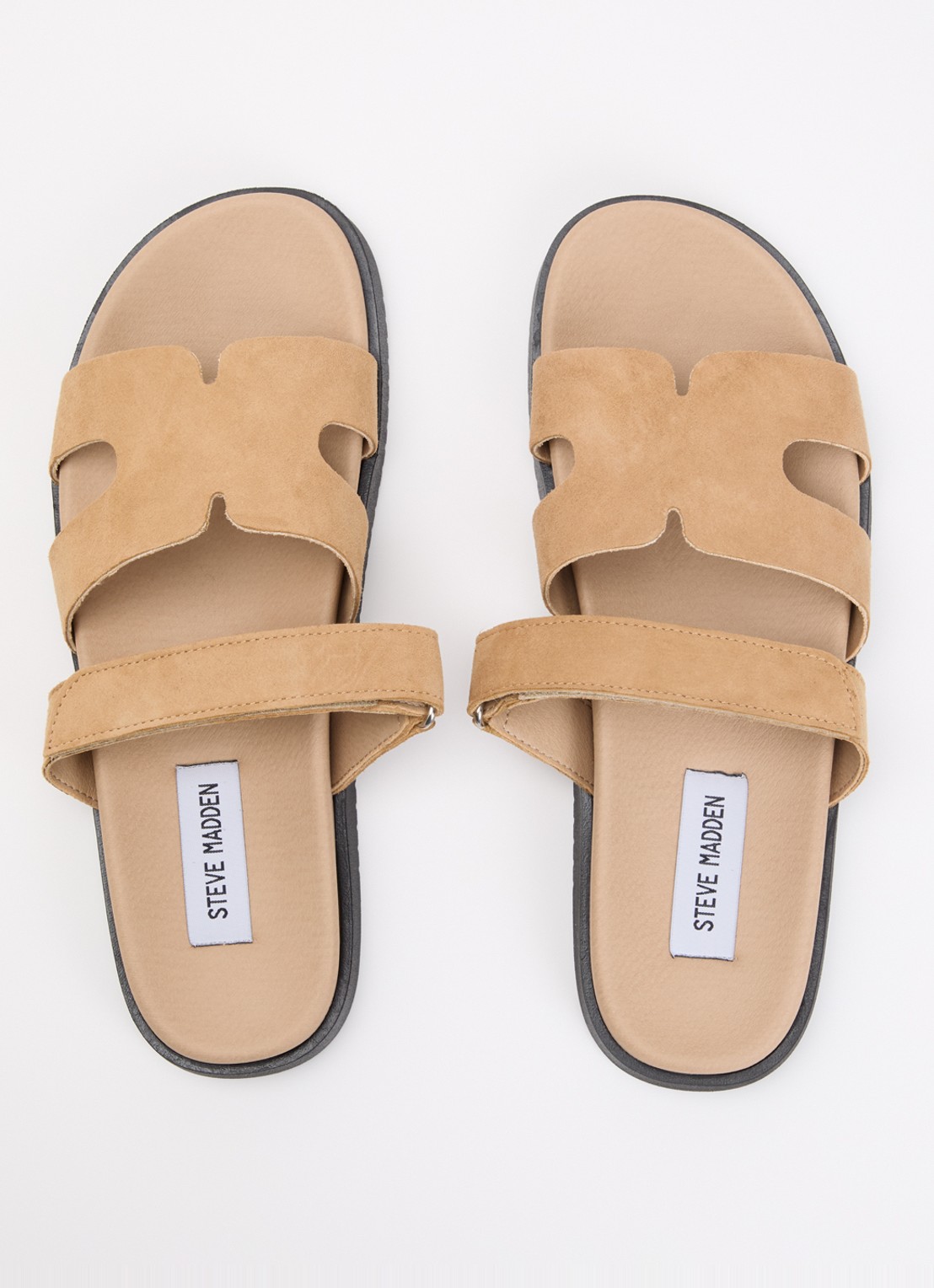 Steve Madden Missile-E slipper van suède - detail 4 beige