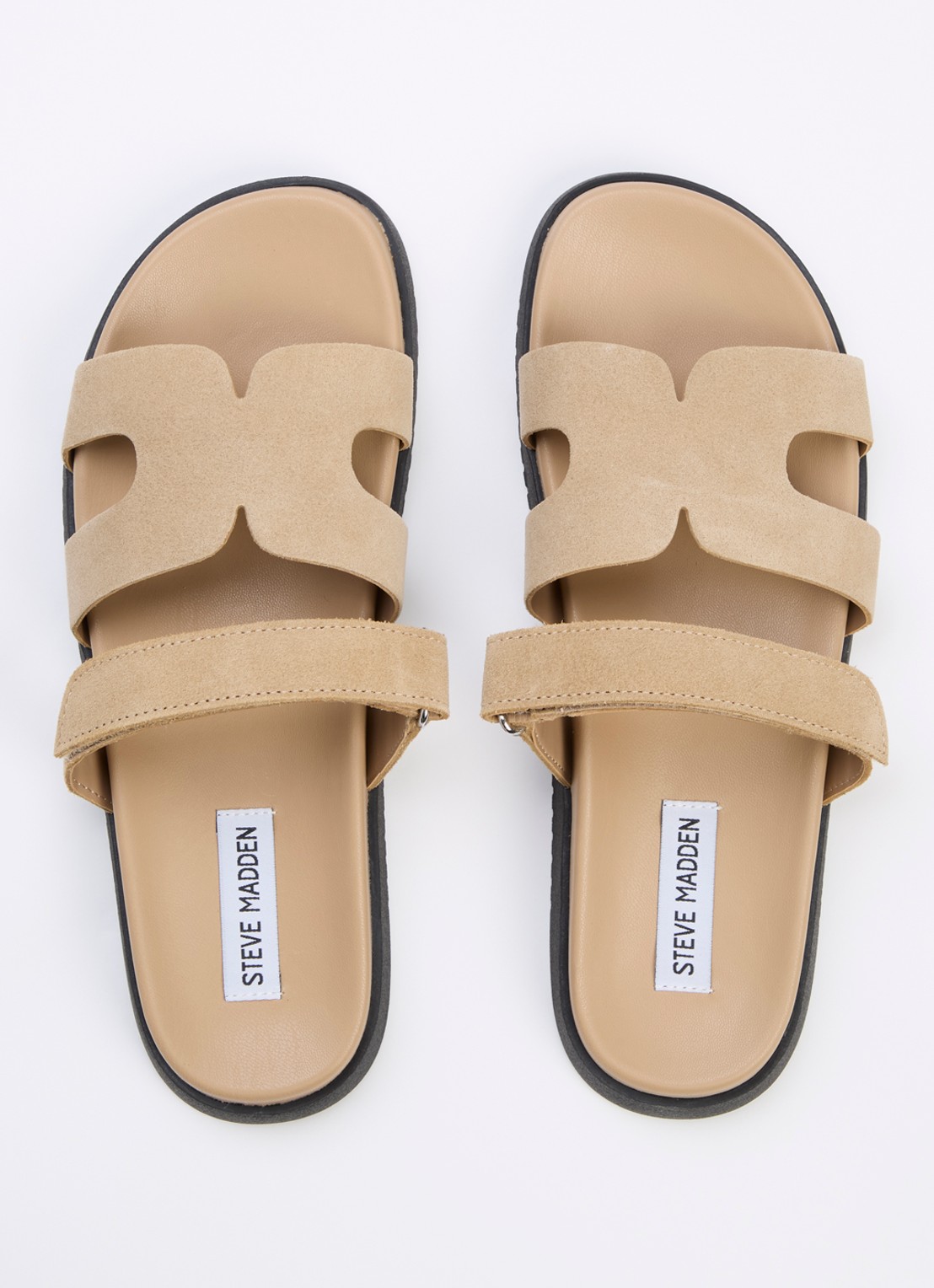 Steve Madden Missile slipper van suède - detail 5 khaki