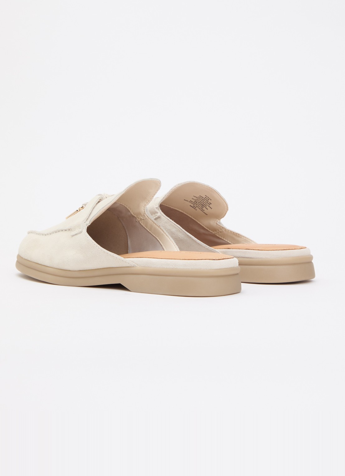 Steve Madden Patrizia loafer van suède - achterkant wit