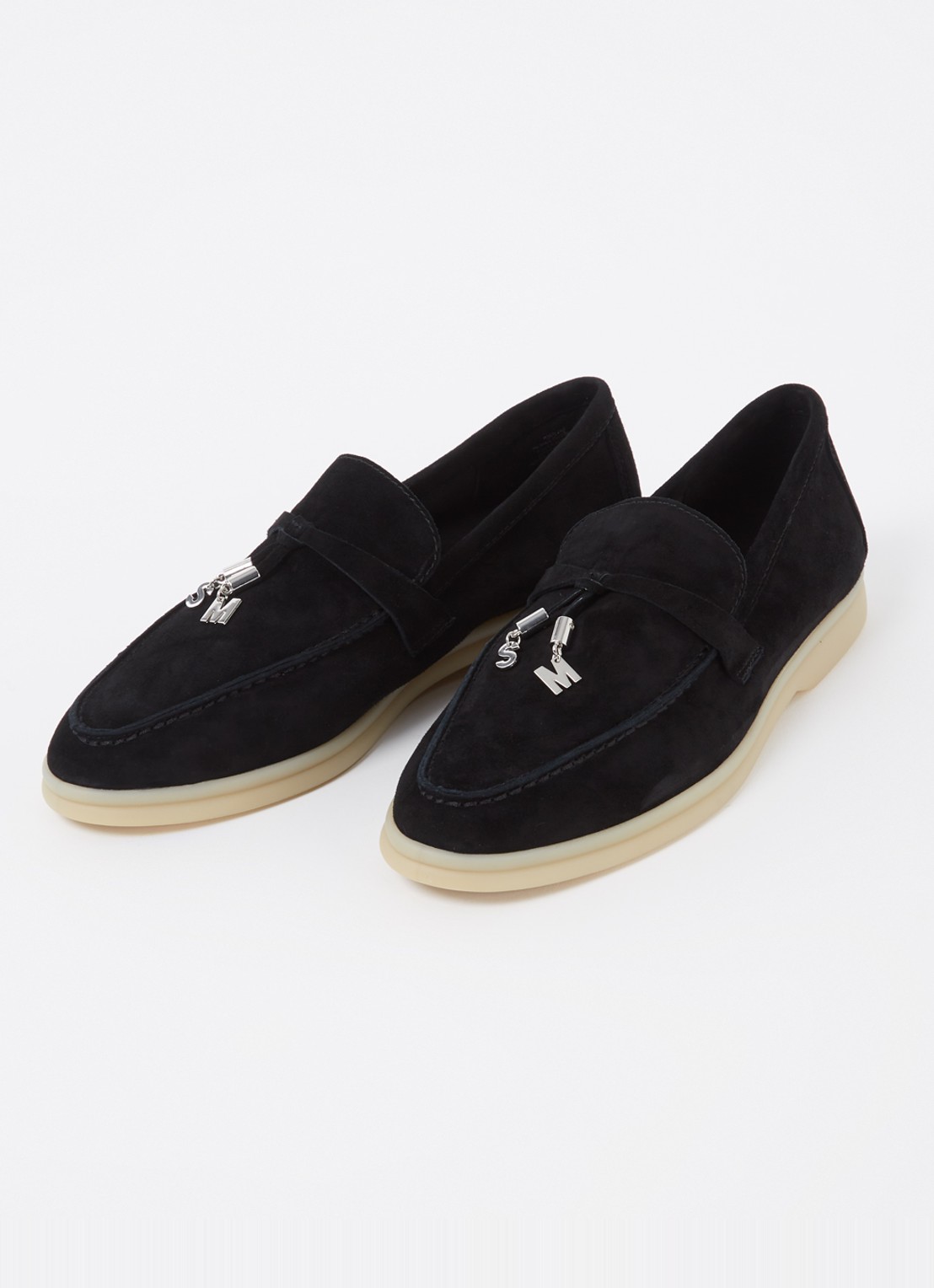 Steve Madden Portland loafer van suède - detail 3 zwart