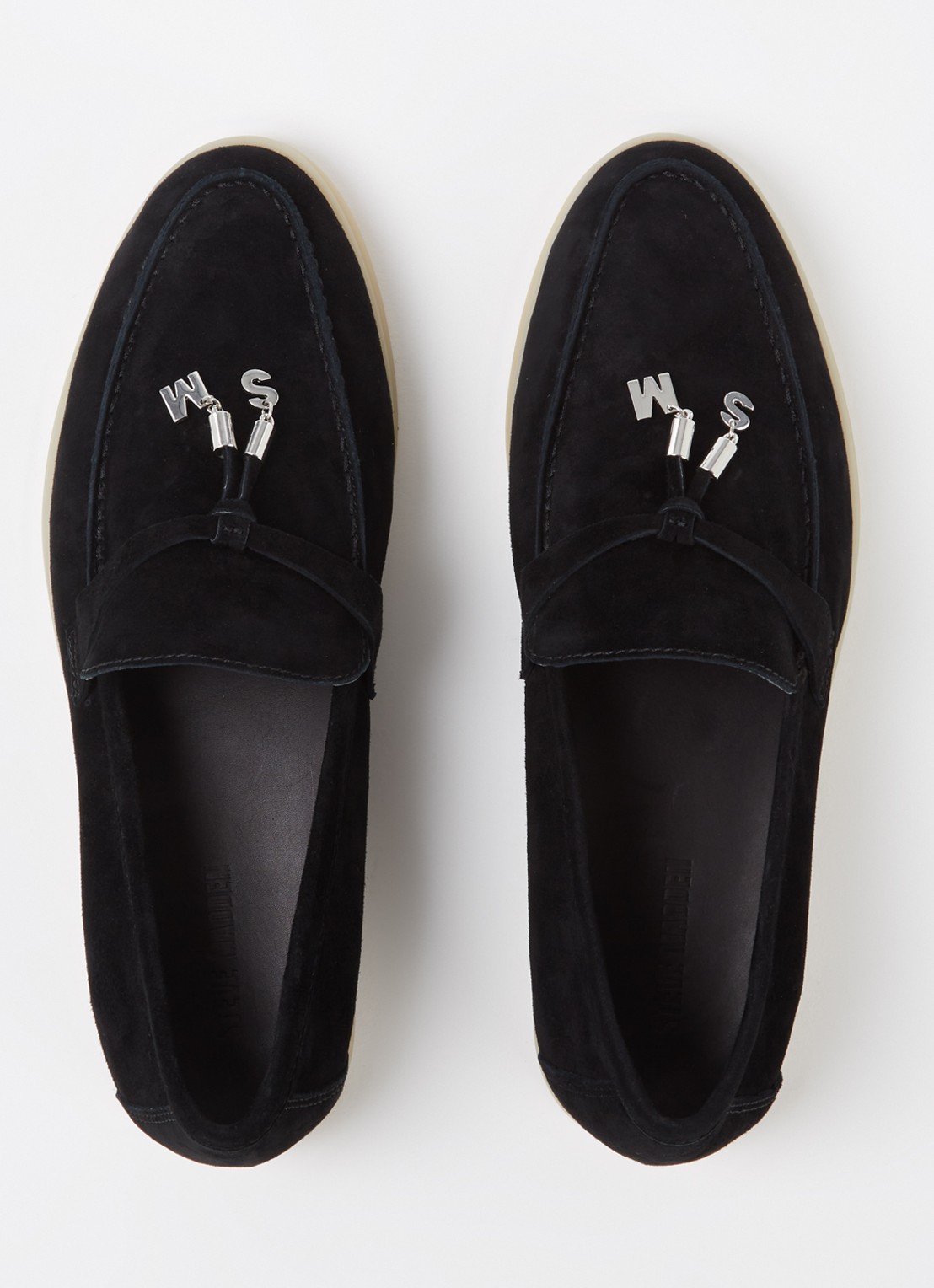 Steve Madden Portland loafer van suède - detail 4 zwart
