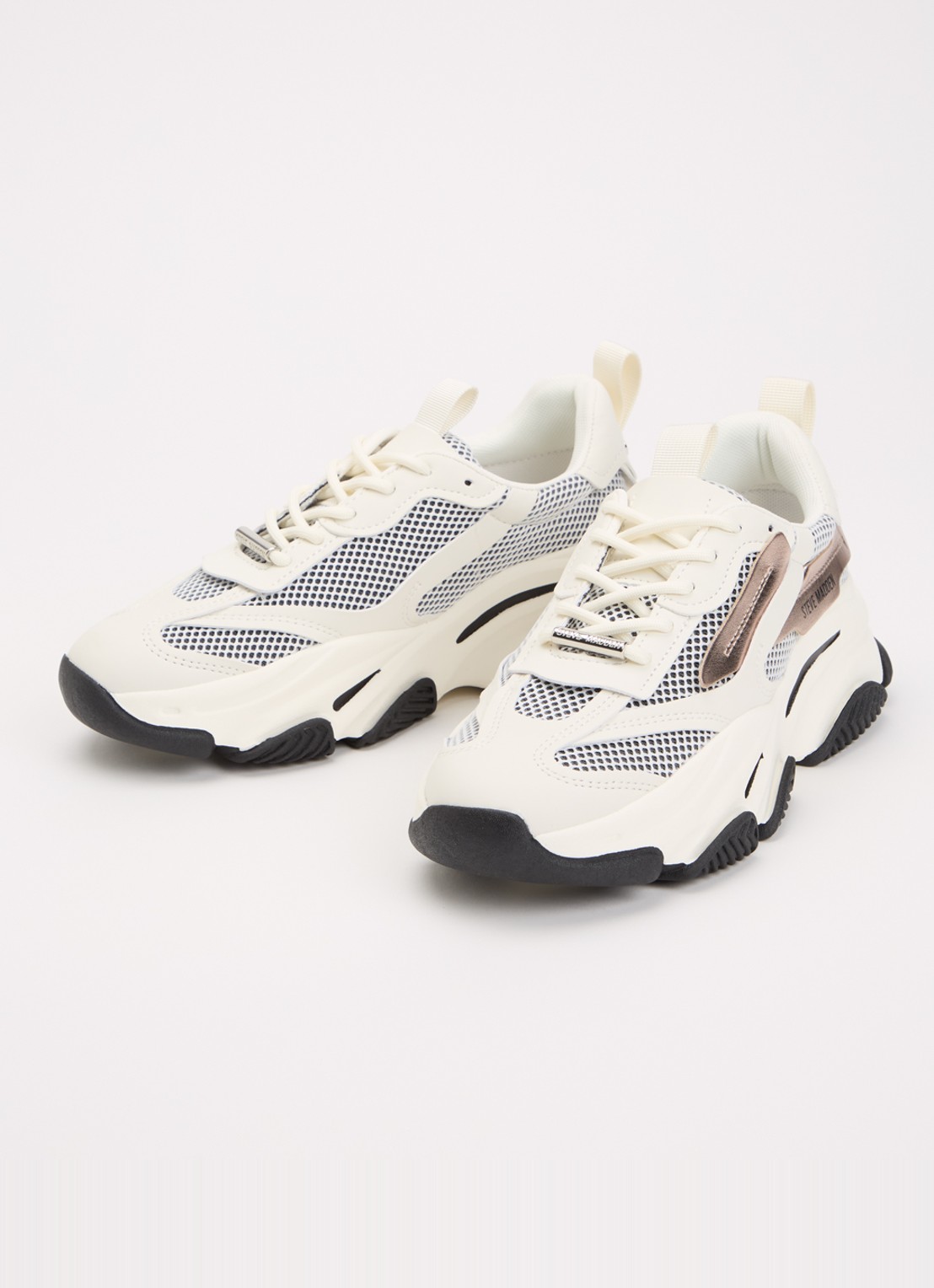 Steve Madden Possession-E sneaker met mesh details - detail 4 wit
