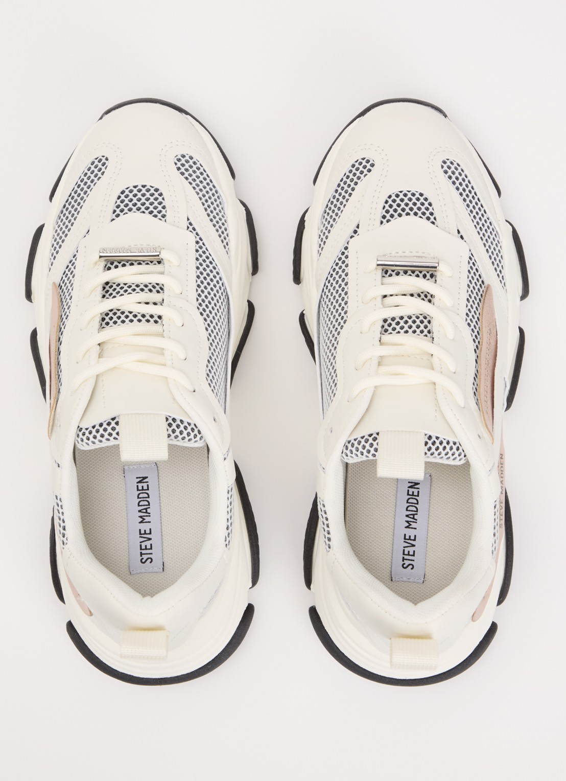 Steve Madden Possession-E sneaker met mesh details - detail 5 wit