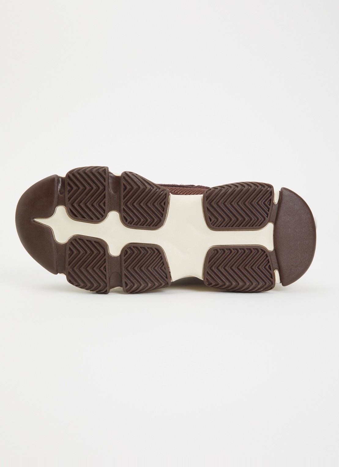Steve Madden Possession-E sneaker met suède details - detail 5 kastanjebruin