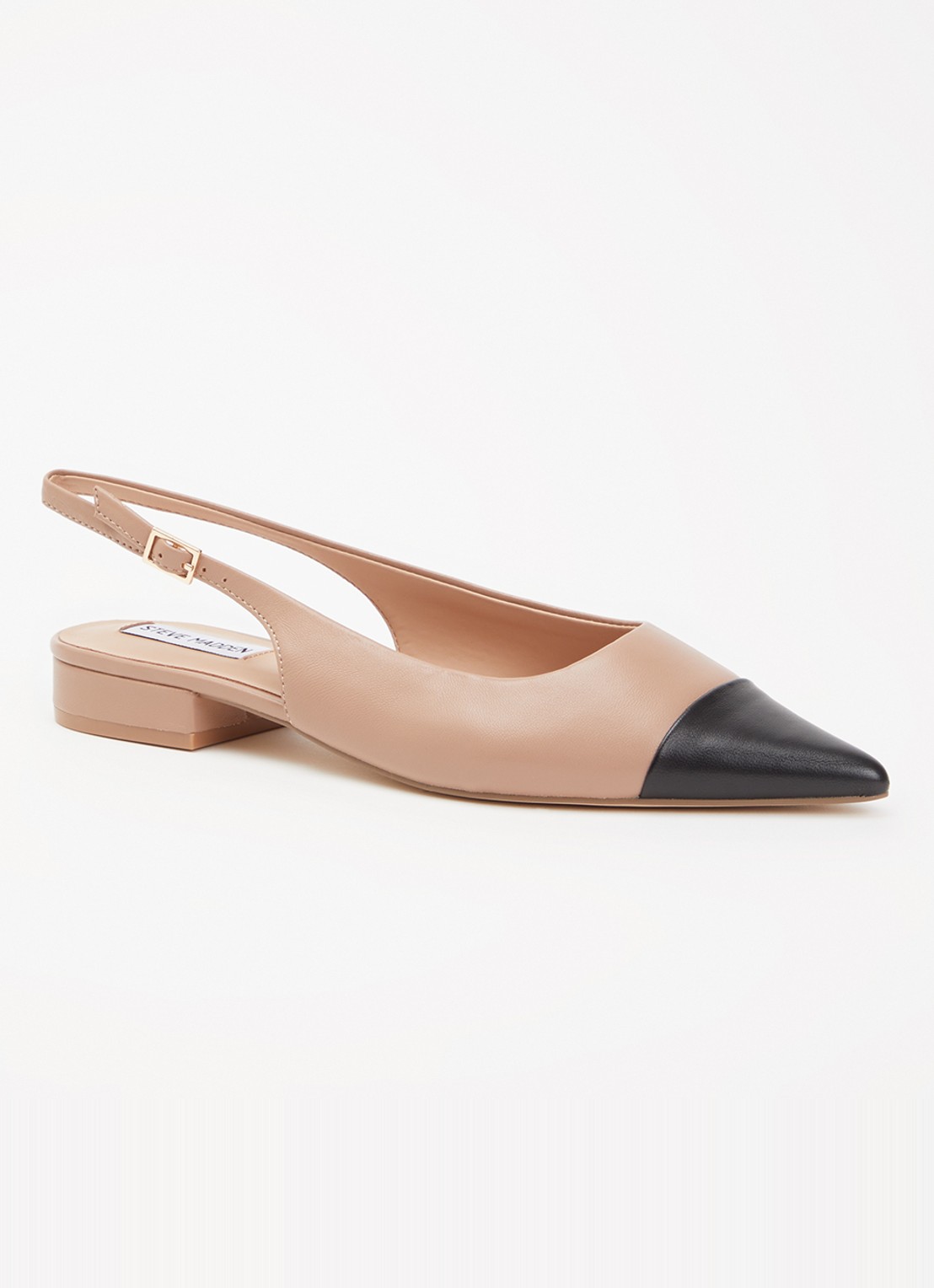 Steve Madden Rowyn slingback van leer - voorkant 2 oudroze