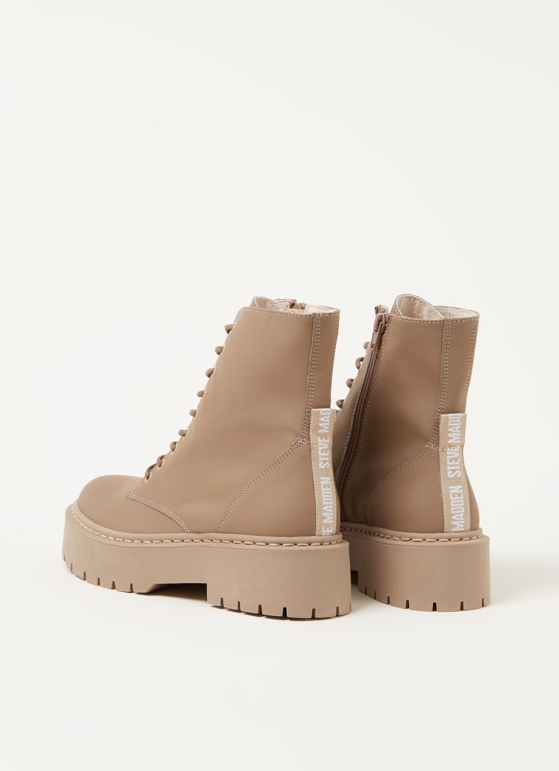 Steve Madden Skylar biker boot - detail 3 donkerbeige