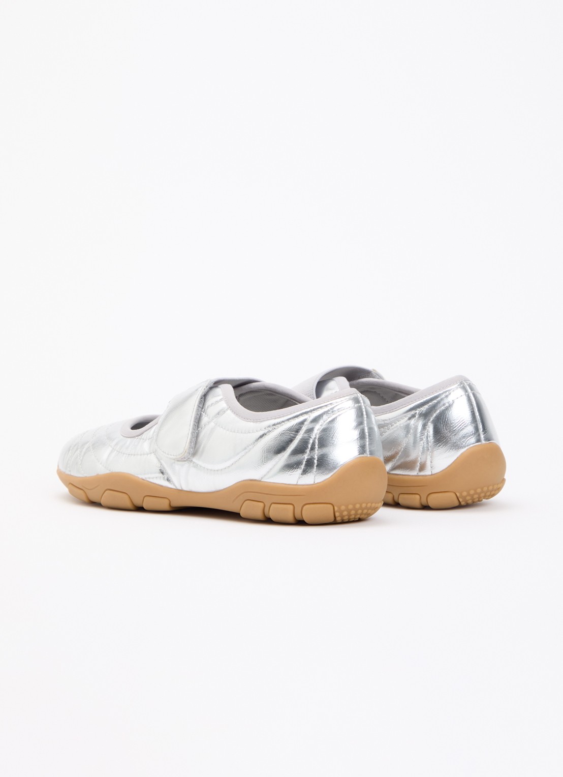 Steve Madden Sneaker met metallic finish - achterkant 5 zilver