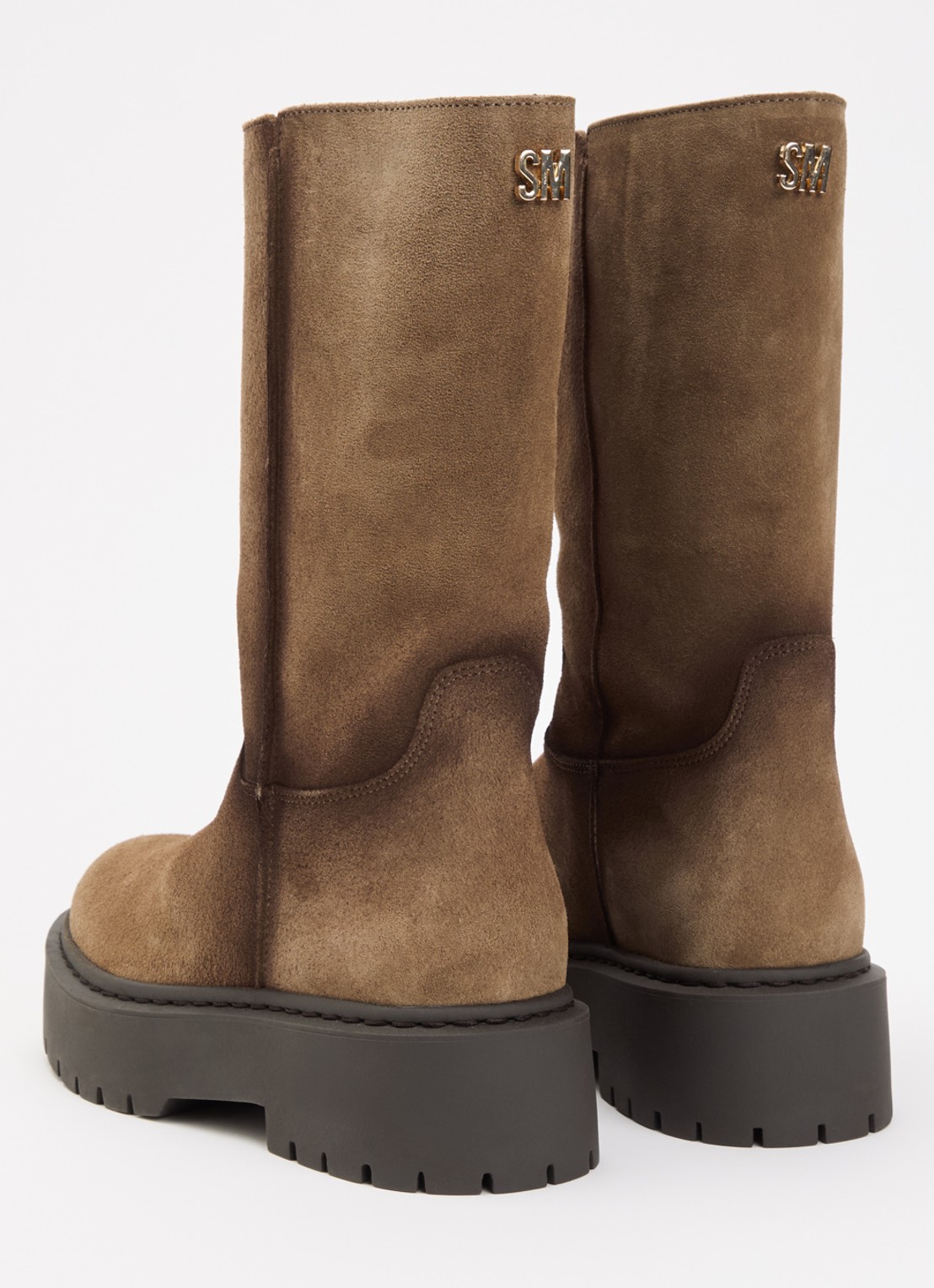 Steve Madden Soleil laars van suède - achterkant 4 beige